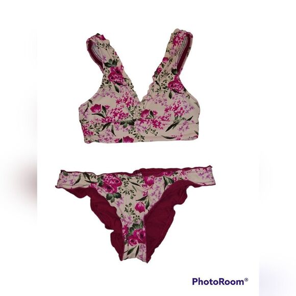 Mossimo 2 piece Bikini Wild Rose Bikini Swimwear - Picture 1 of 8